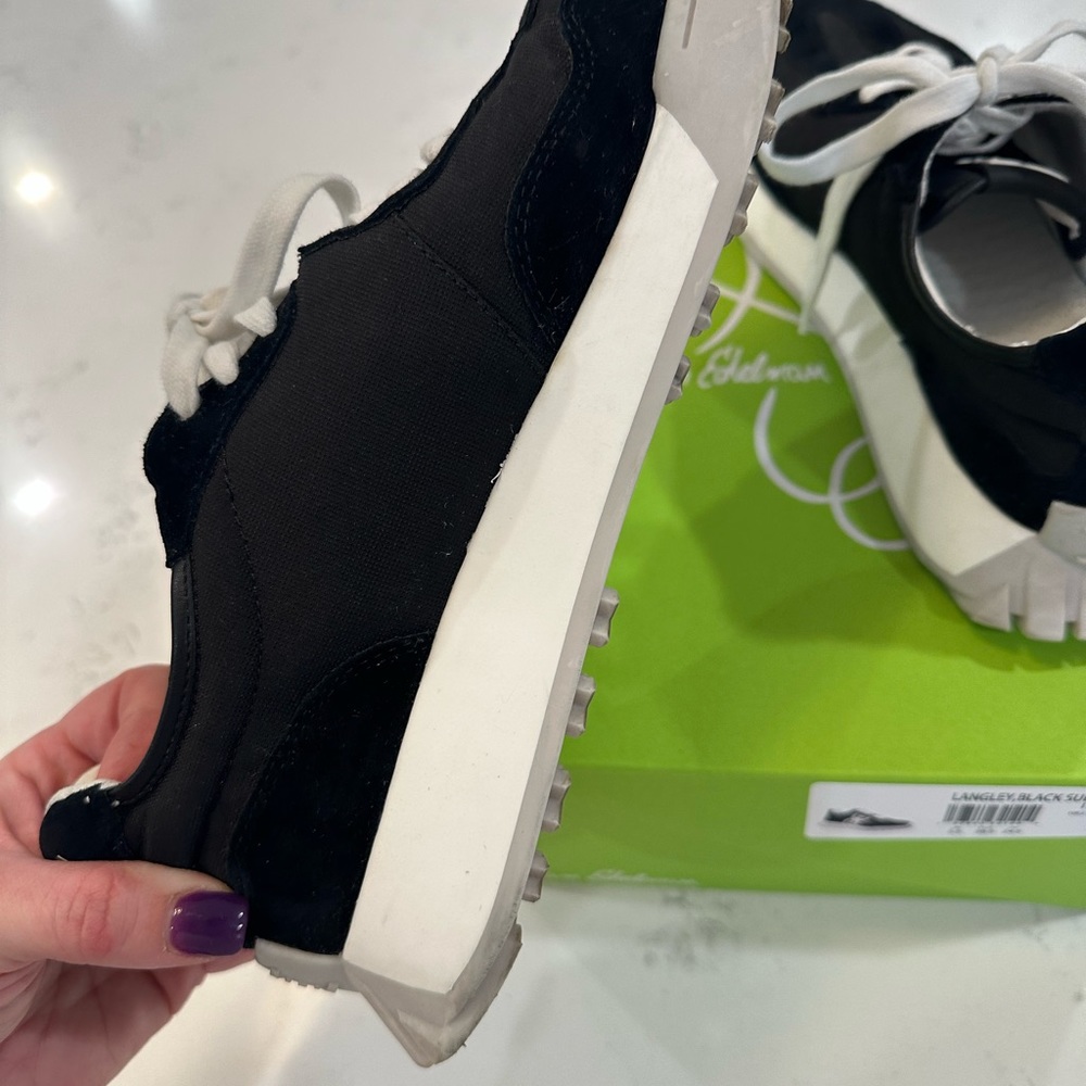 Sam Edelman Langley black tennis shoes 8 - Picture 4 of 8